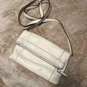 KATE SPADE Cream foldover crossbody bag
